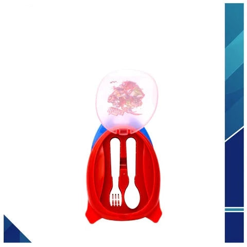 Kids Rocket Shape Lunch Box With Spoon AND Frok, Cartoon Kid Lunch Box, Portable Eco-friendly Food Container For Picnic School Microwavable Kids Rocket Shape Lunch Box With Spoon AND Frok, Cartoon Kid Lunch Box, Portable Eco-friendly Food Container For Picnic School Microwavable